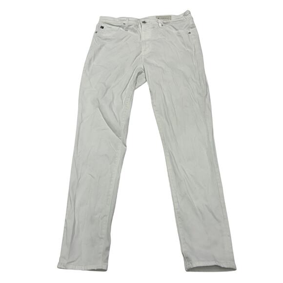 Adriano Goldschmied Jeans Womens‎ 29 White High Rise Abby Ankle Skinny Anthro - Picture 2 of 9